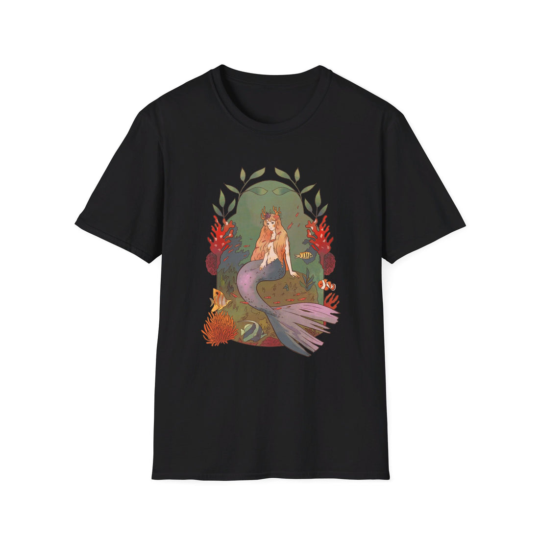 Fantasy Mermaid - Fairy Tail World - Front Design - Premium Bio Unisex T-Shirt - Pure Face Streetwear