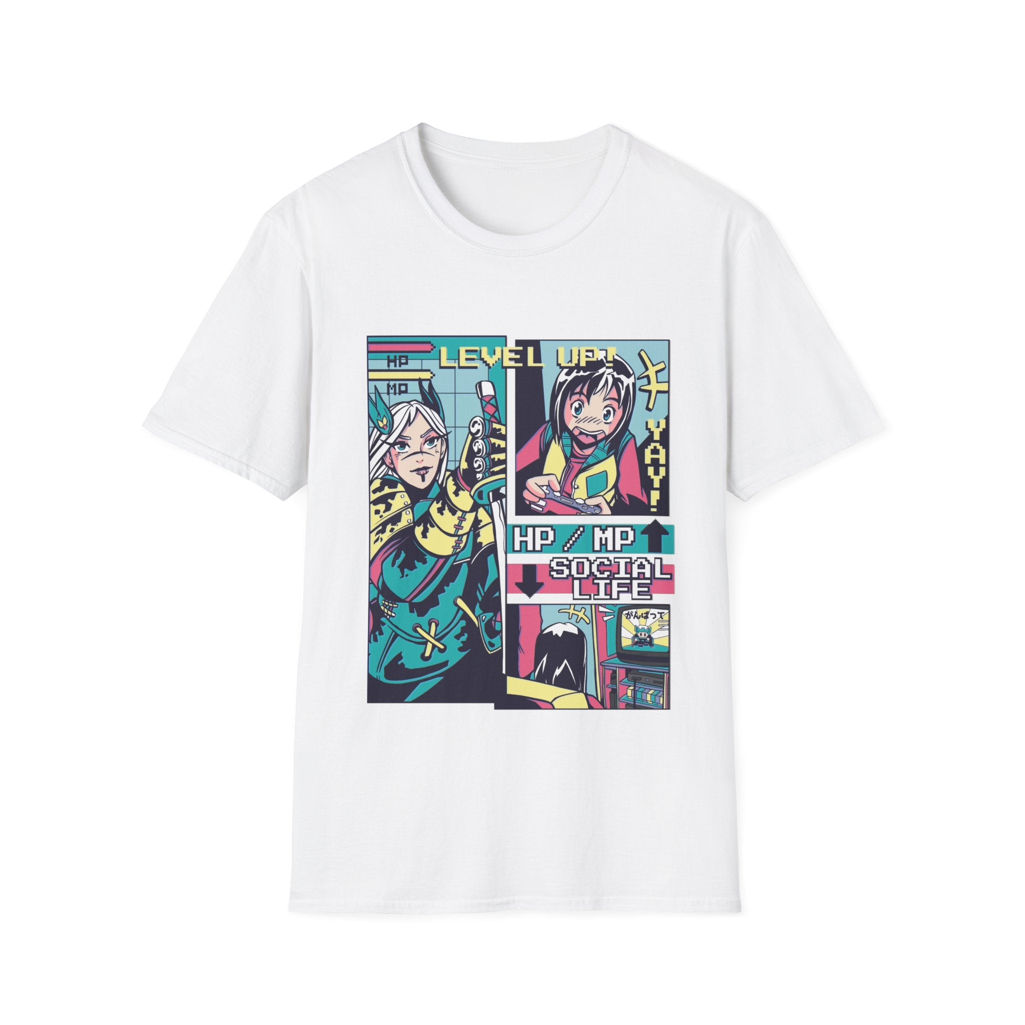 Anime Level Up Vaporwave - Anime Vaporwave - Unisex T-Shirt