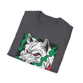 Smoking Wolf - Comic Mafia - Front Design - Premium Bio Unisex T-Shirt - Pure Face Streetwear