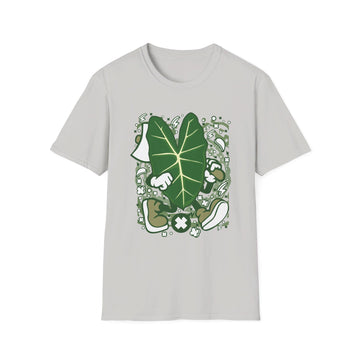 Alocasia Frydex - Cartoon Plants - Front Design - Premium Bio Unisex T-Shirt