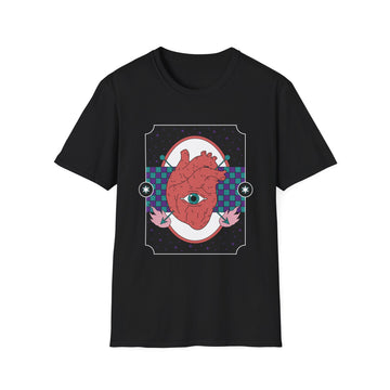 Mystic Heart with Eye - Magical Mythological - Unisex T-Shirt