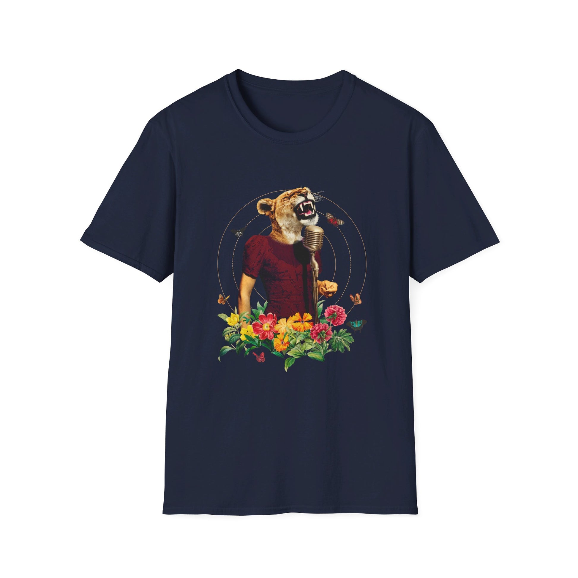 Lioness - Animal Human - Front Design - Premium Bio Unisex T-Shirt - Pure Face Streetwear