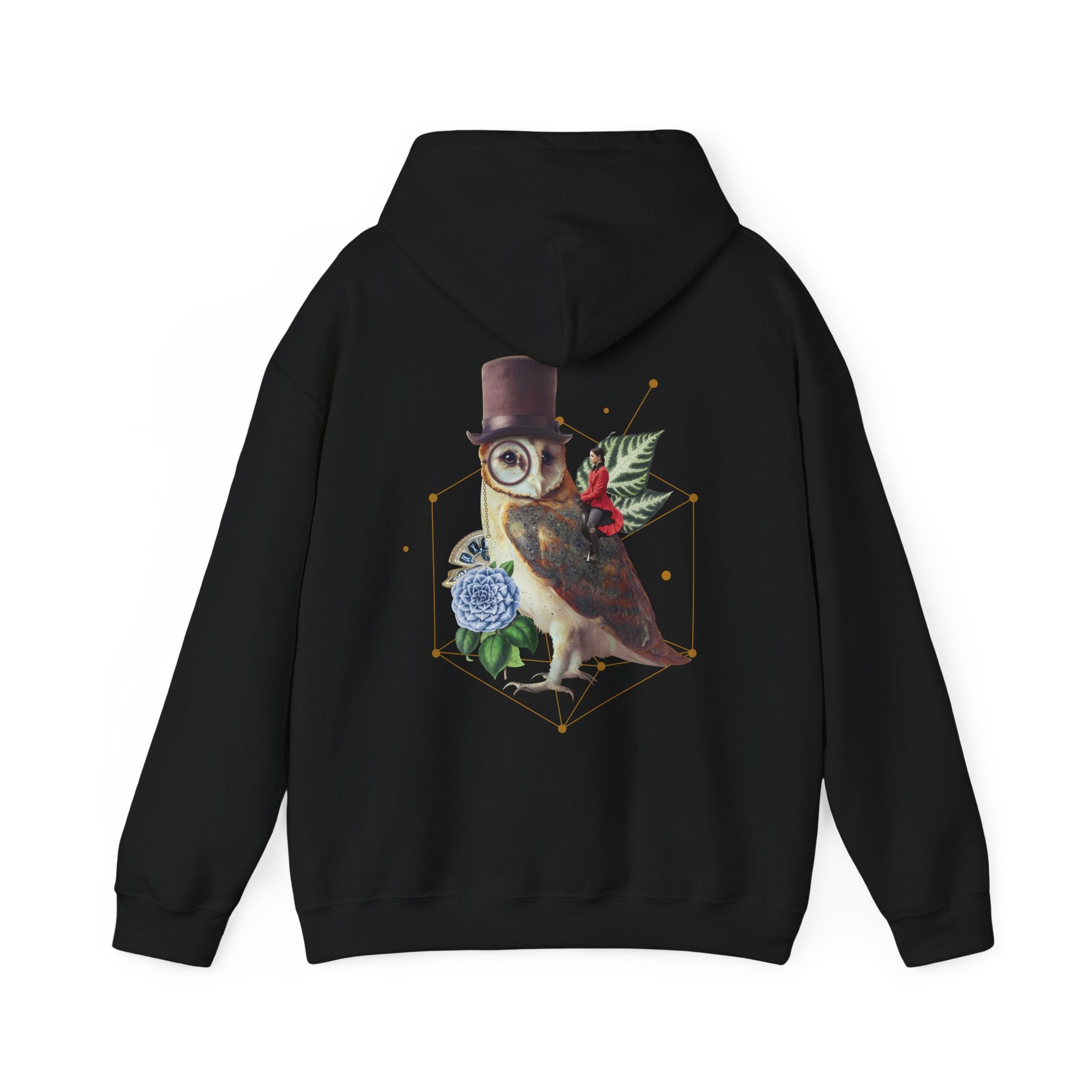 Owl - Quirky Collage - Unisex Hoodie