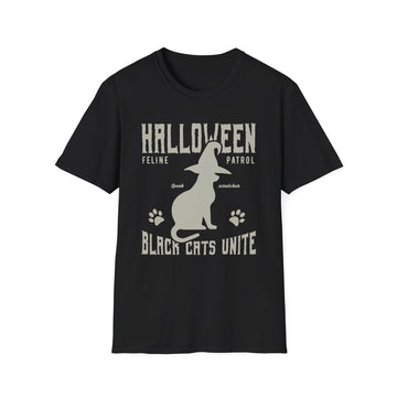 Halloween feline patrol Black Cats Unite - Halloween - Front Design - Premium Bio Unisex T-Shirt