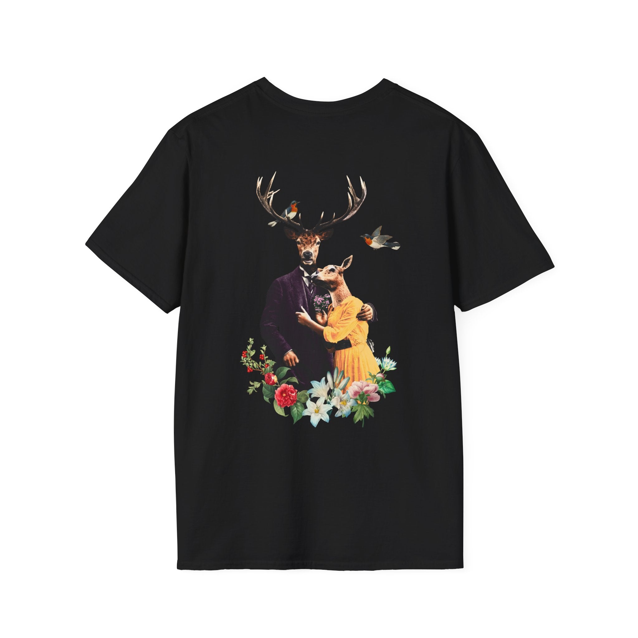 Deers - Animal Human - Unisex T-Shirt - Back Print