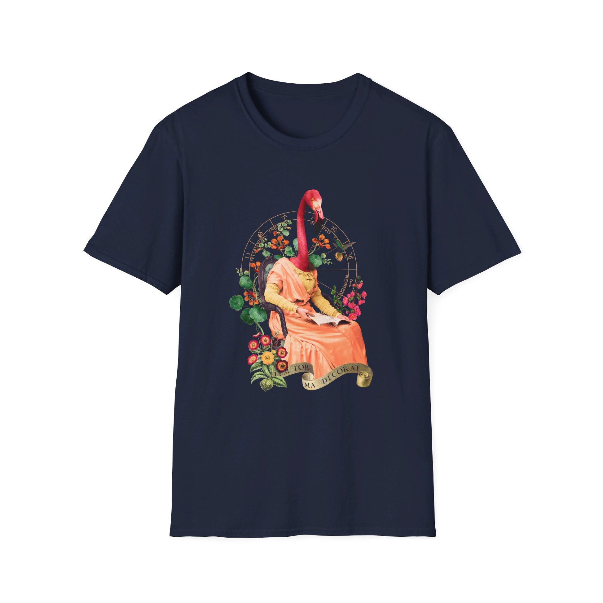 Flamingo - Animal Human - Front Design - Premium Bio Unisex T-Shirt - Pure Face Streetwear