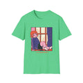 Girl in Window - Cozy at Home - Front Design - Premium Bio Unisex T-Shirt - Pure Face Streetwear