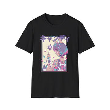 Cute Anime Girl with Magic Wand - Harajuku Anime Girl - Unisex T-Shirt