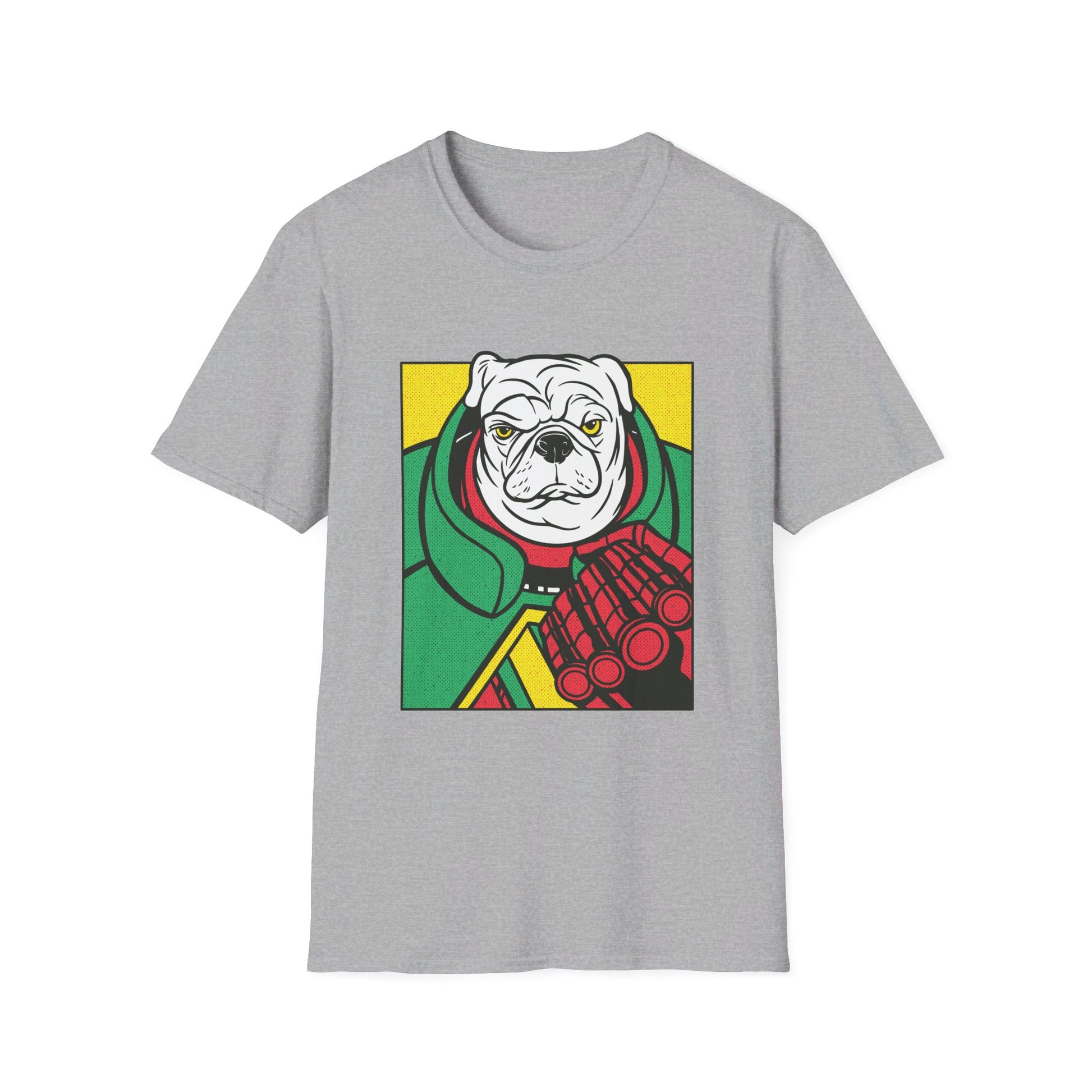 Pug Angry Dog - Comic Mafia - Front Design - Premium Bio Unisex T-Shirt - Pure Face Streetwear