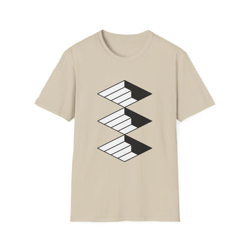 Minimal Geometric Stairs - Streetwear - Berlin Reality - Unisex T-Shirt