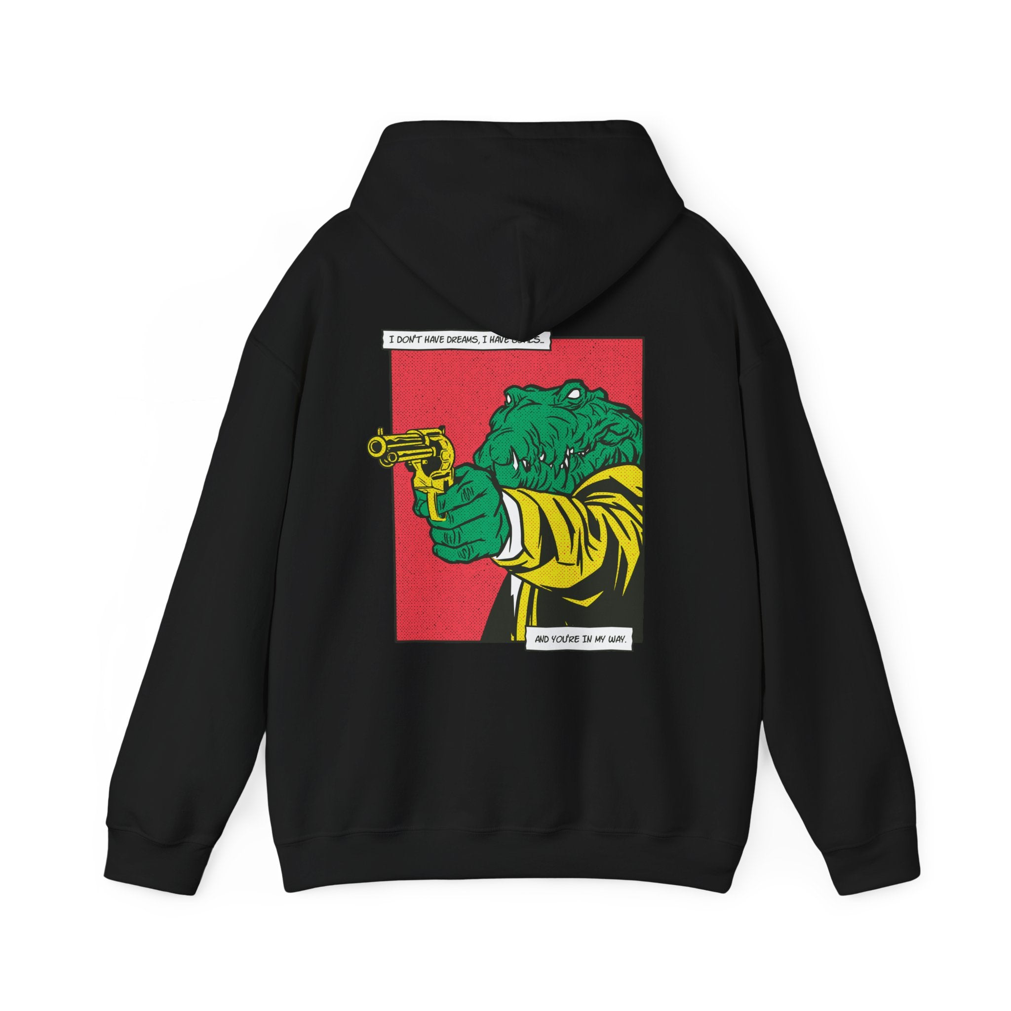 Alligator with Gun - Comic Mafia - Unisex Hoodie