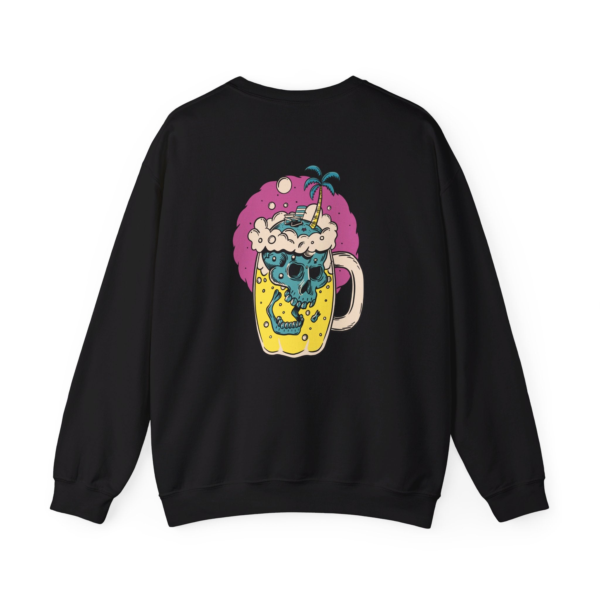 Skull Bear - Summer Skulls - Back Design - Premium Unisex Heavy Blend™ Crewneck Sweatshirt