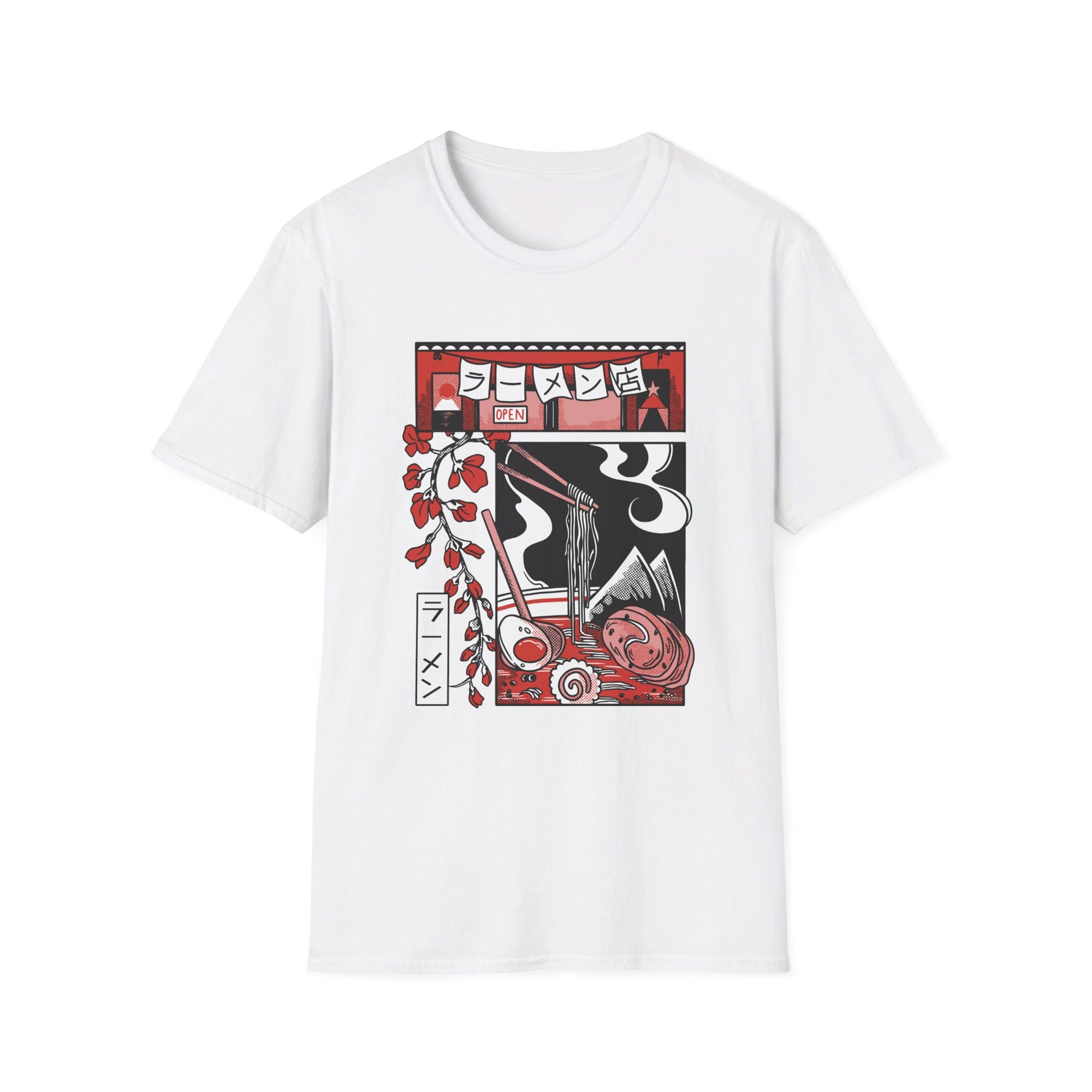 Japanese Ramen Food - Slice Of Life - Front Design - Premium Bio Unisex T-Shirt - Pure Face Streetwear