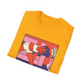 Girl doing Yoga with Cat - Cozy at Home - Front Design - Premium Bio Unisex T-Shirt - Pure Face Streetwear