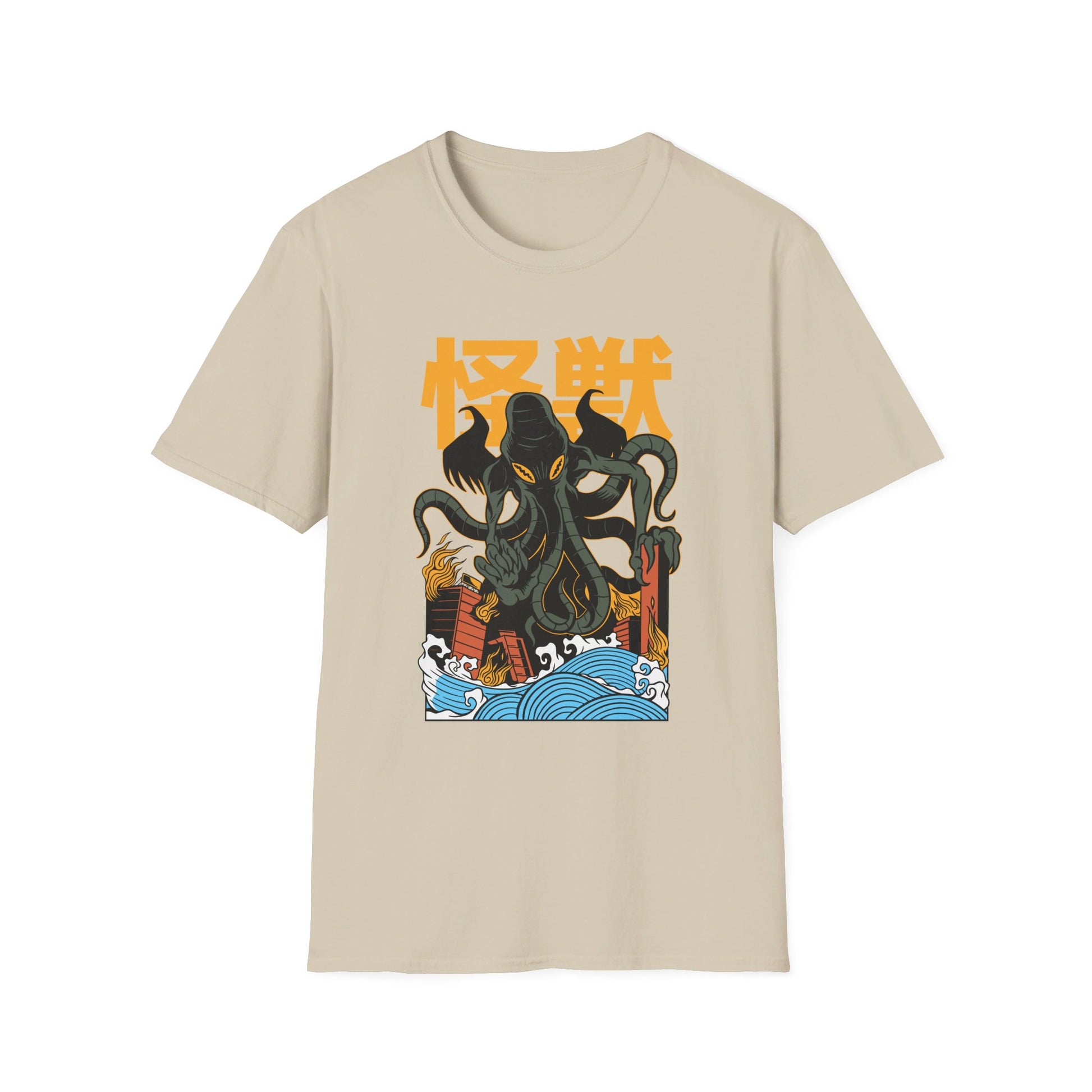 Cthulhu - Kaiju Monster - Front Design - Premium Bio Unisex T-Shirt - Pure Face Streetwear