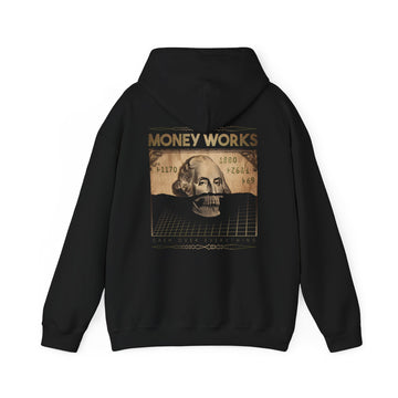 Money Works Bill Skull - Streetwear - King Breaker - Unisex Hoodie