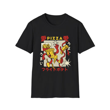 Pizza - Retro Japanese Food - Unisex T-Shirt