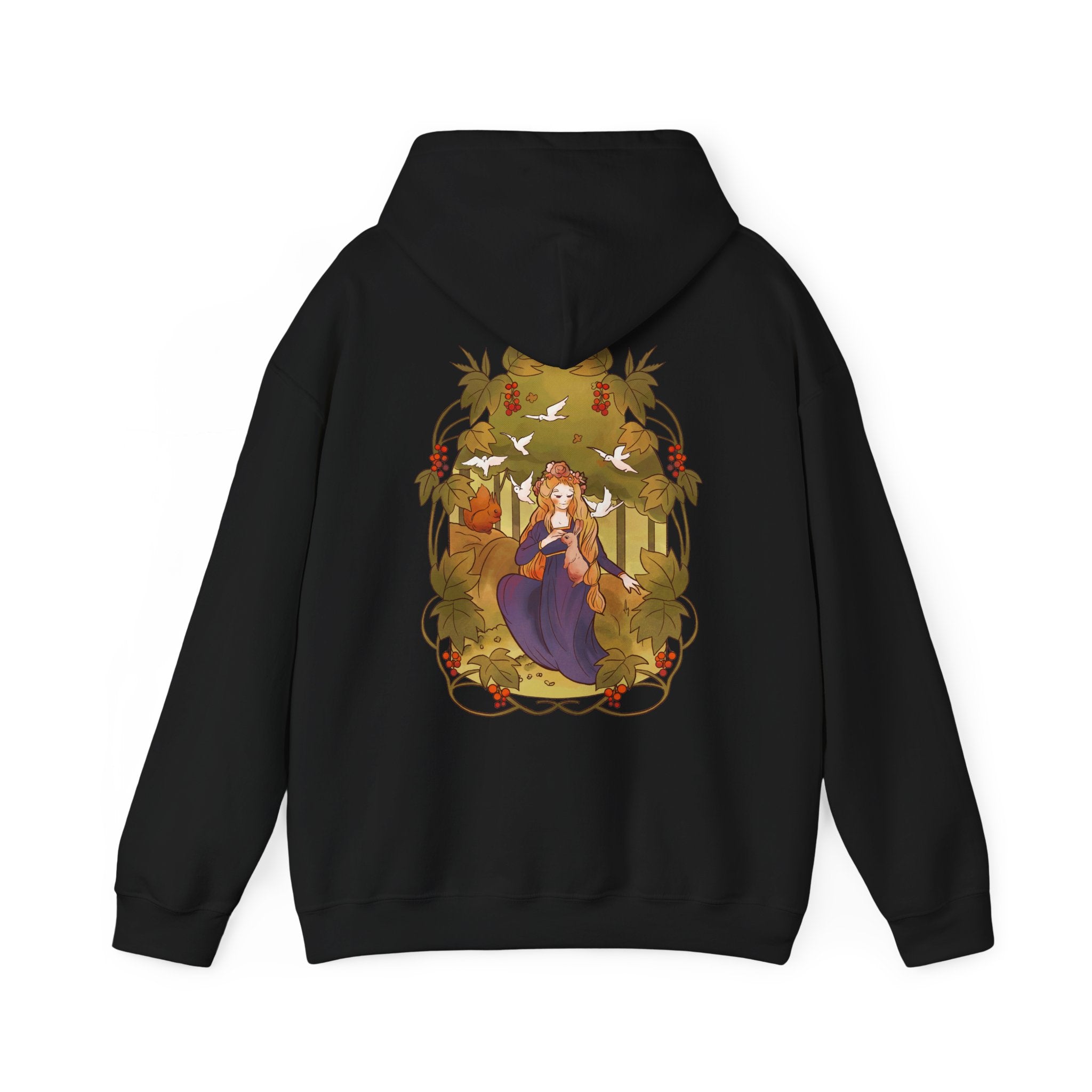 Fairy surrounded by Animals - Fairy Tail World - Unisex Hoodie