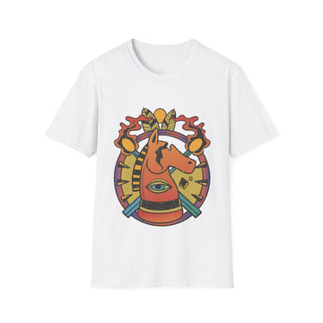 Horse Chess Tattoo - Old School Tattoo - Unisex T-Shirt