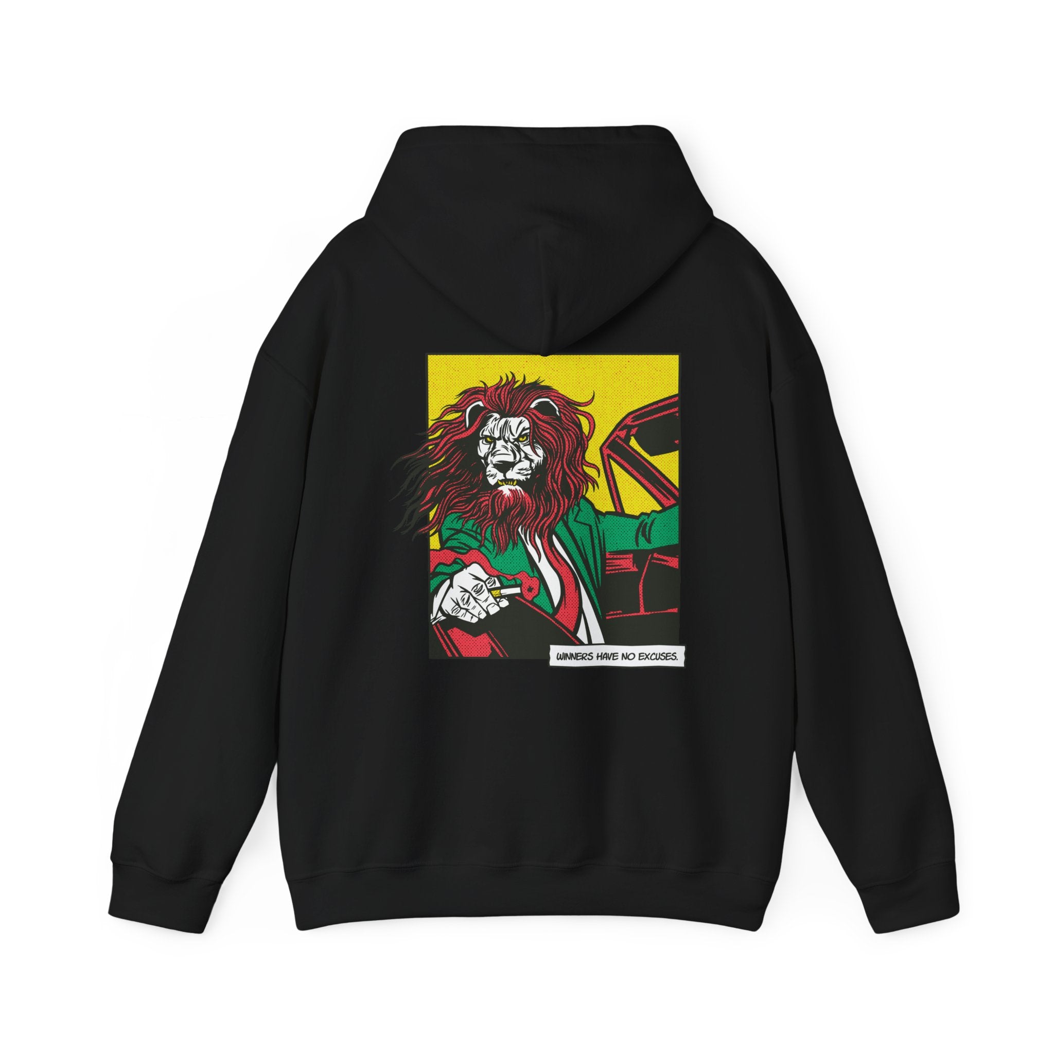 Lion Gangster driving - Comic Mafia - Unisex Hoodie