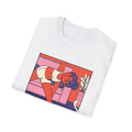 Girl doing Yoga with Cat - Cozy at Home - Front Design - Premium Bio Unisex T-Shirt - Pure Face Streetwear