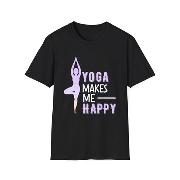 Yoga makes me Happy - Yoga - Unisex T-Shirt