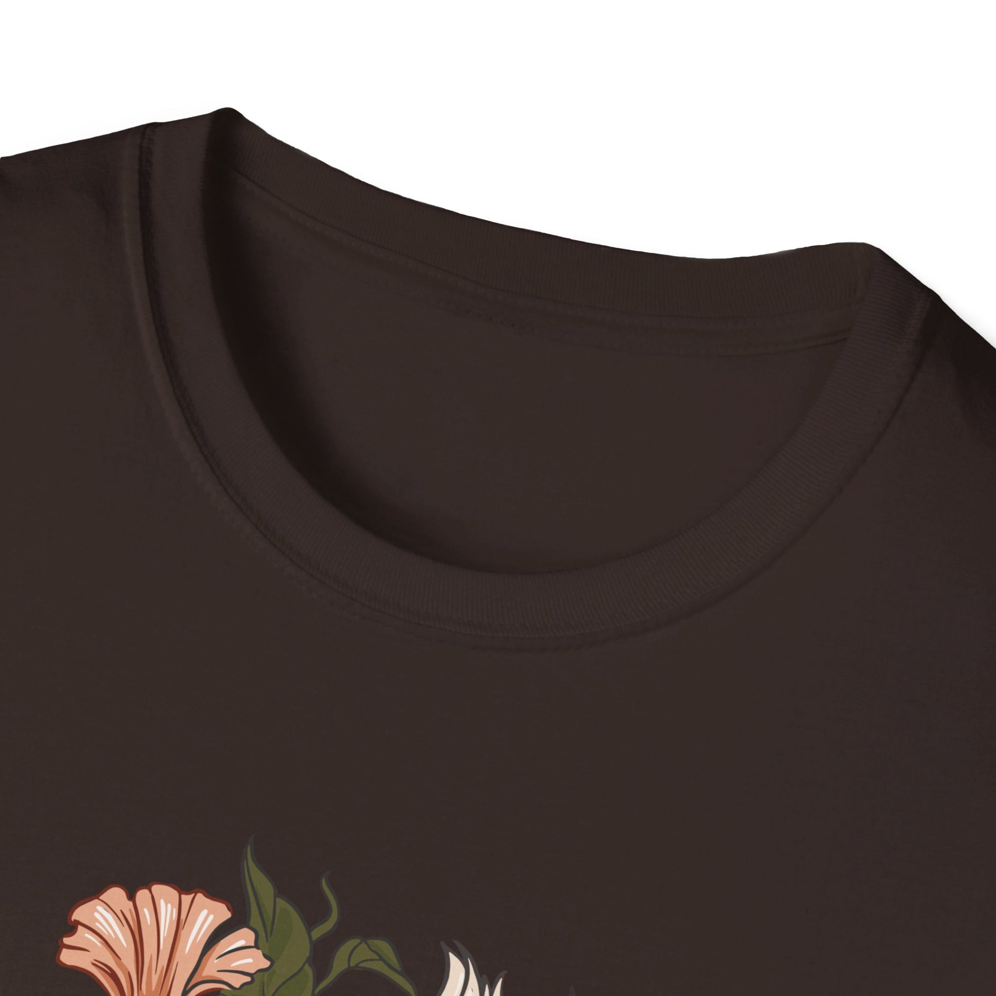 Hare Rabbit Ivy Flowers - Animals In Nature - Front Design - Premium Bio Unisex T-Shirt - Pure Face Streetwear