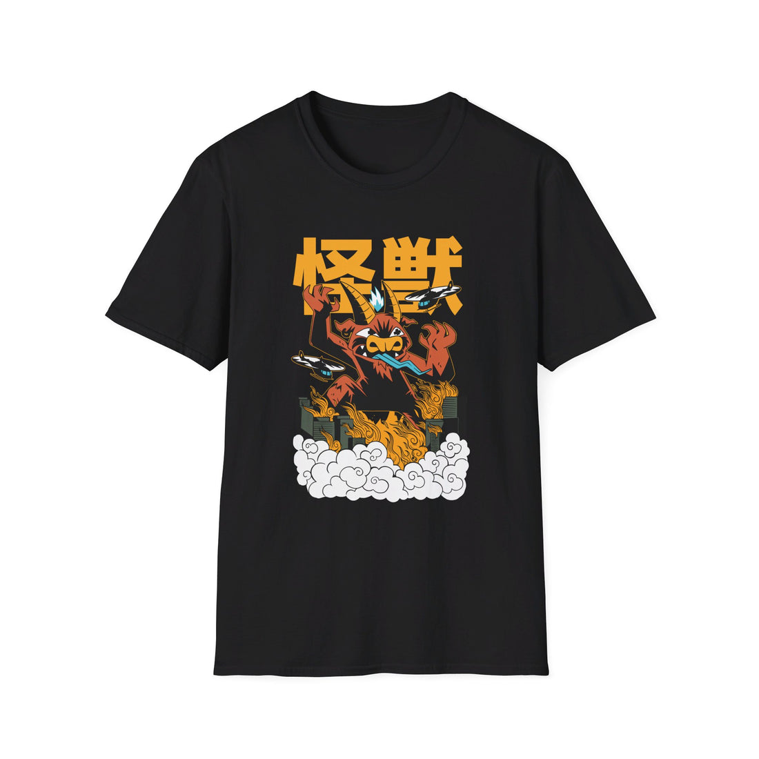 Baphozilla - Kaiju Monster - Front Design - Premium Bio Unisex T-Shirt - Pure Face Streetwear