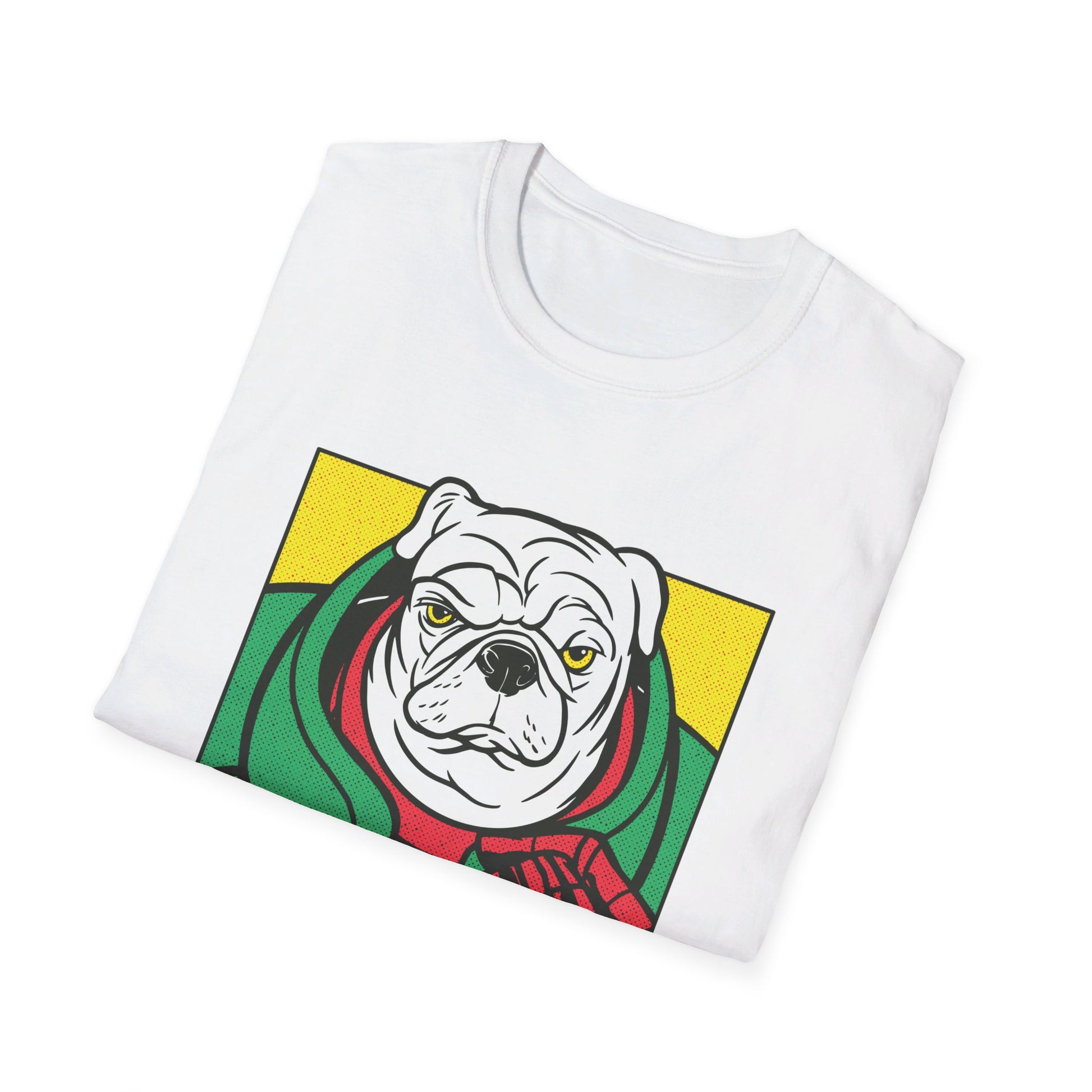 Pug Angry Dog - Comic Mafia - Front Design - Premium Bio Unisex T-Shirt - Pure Face Streetwear