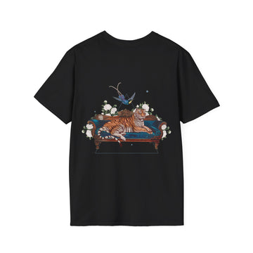 Tiger - Quirky Collage - Unisex T-Shirt - Back Print