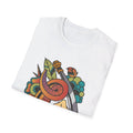 Horn Tattoo - Old School Tattoo - Front Design - Premium Bio Unisex T-Shirt - Pure Face Streetwear