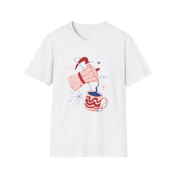 Coffee Drink - Retro Doodled Food - Unisex T-Shirt