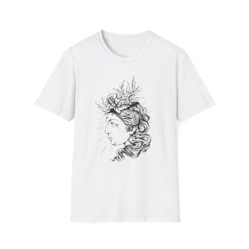 Woman Profile Statue - Hand Drawn Dark Gothic - Unisex T-Shirt