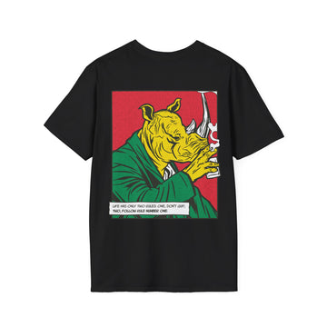 Rhinoceros - Comic Mafia - Unisex T-Shirt - Back Print