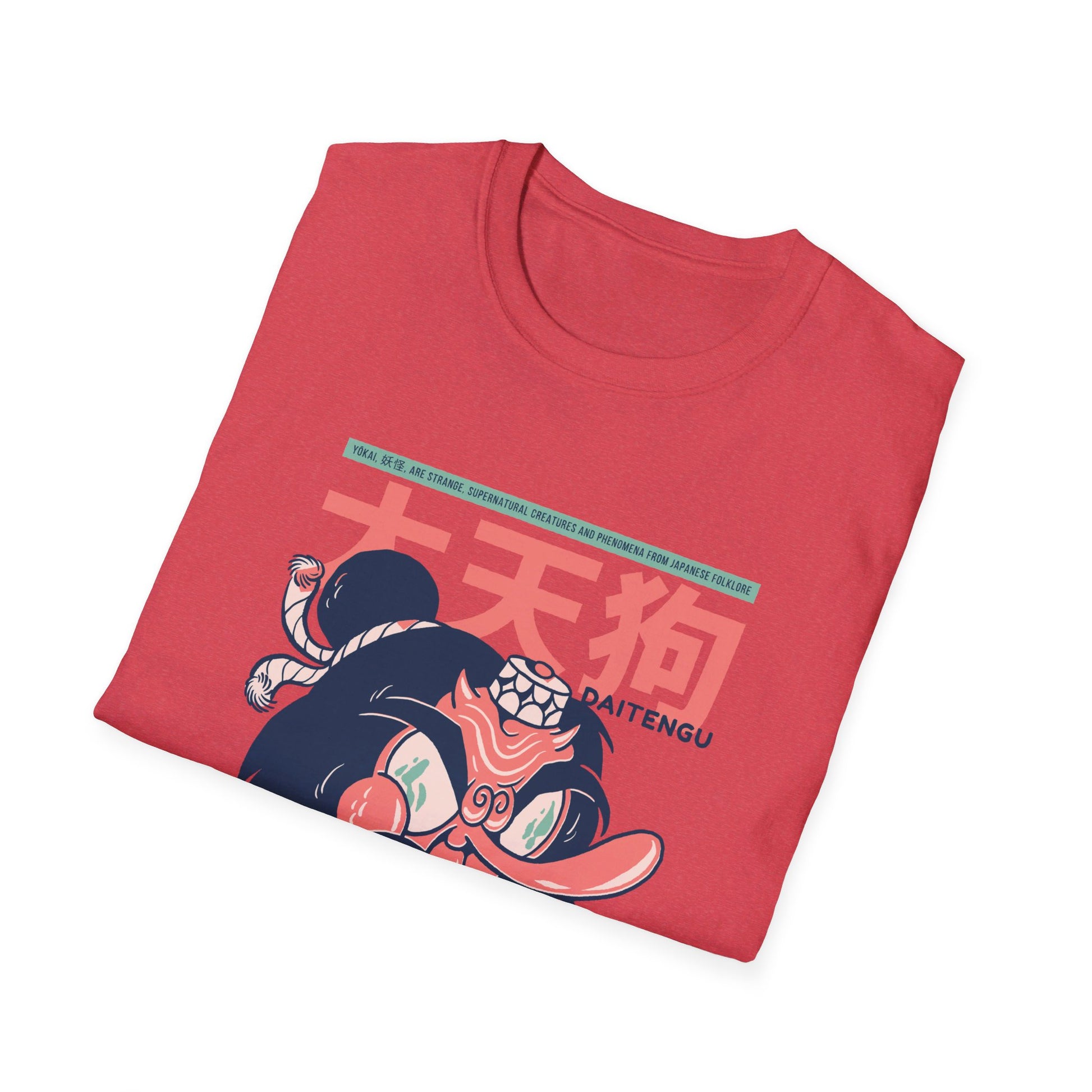 Daitengu - Japanese Yokai - Front Design - Premium Bio Unisex T-Shirt - Pure Face Streetwear