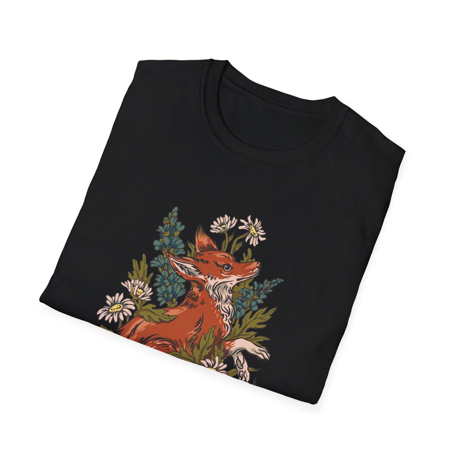 Fox Momiles - Animals In Nature - Front Design - Premium Bio Unisex T-Shirt - Pure Face Streetwear