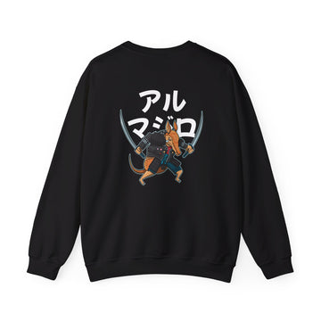 Armadillo - Warrior Animals - Back Design - Premium Unisex Heavy Blend™ Crewneck Sweatshirt