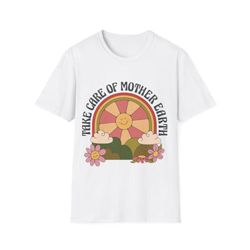 Retro Take care of Mother Earth - Hippie Retro - Unisex T-Shirt