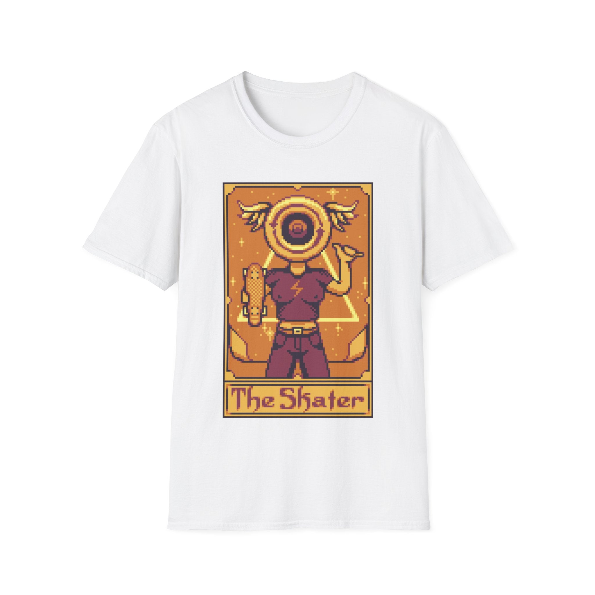 The Skater - Pixel Tarot 8 bit - Unisex T-Shirt