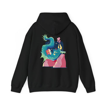 Dragon reading - Fairytale Dragons - Unisex Hoodie