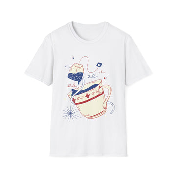 Tea drink - Retro Doodled Food - Unisex T-Shirt