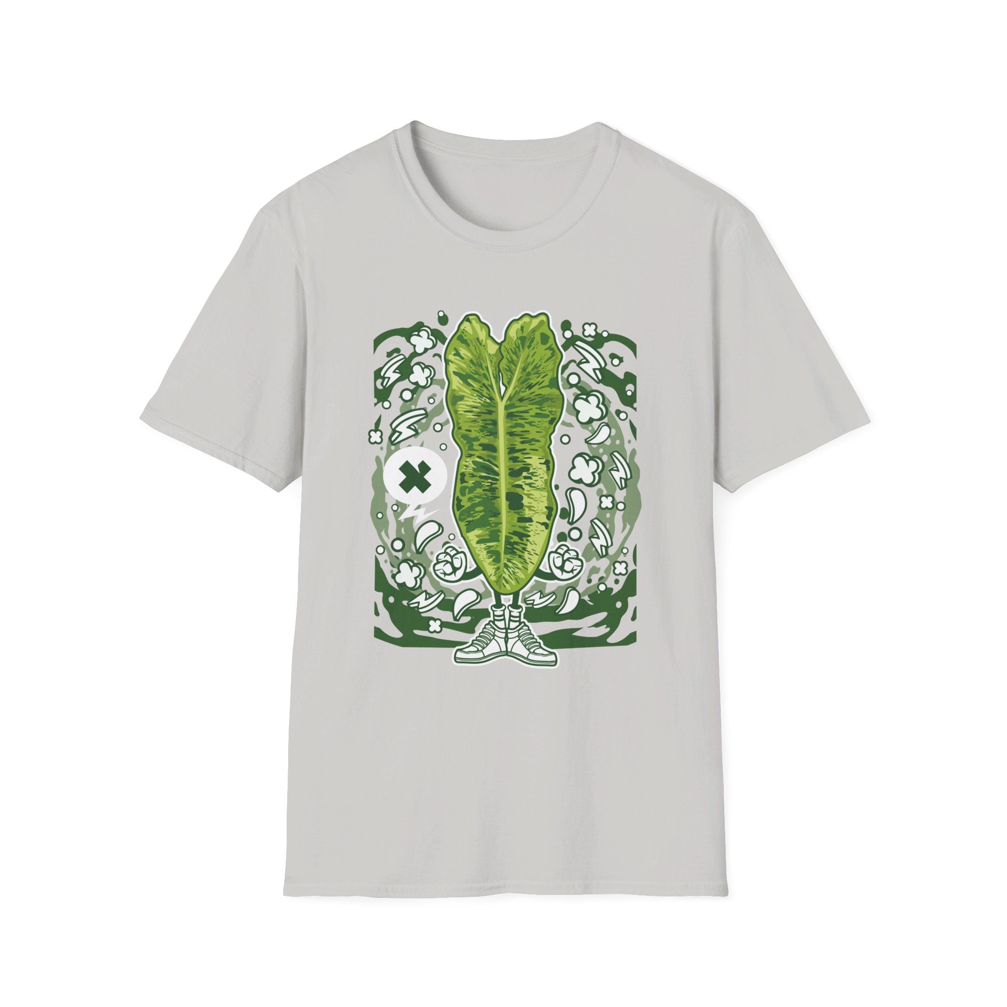 Paraiso Verde - Cartoon Plants - Front Design - Premium Bio Unisex T-Shirt