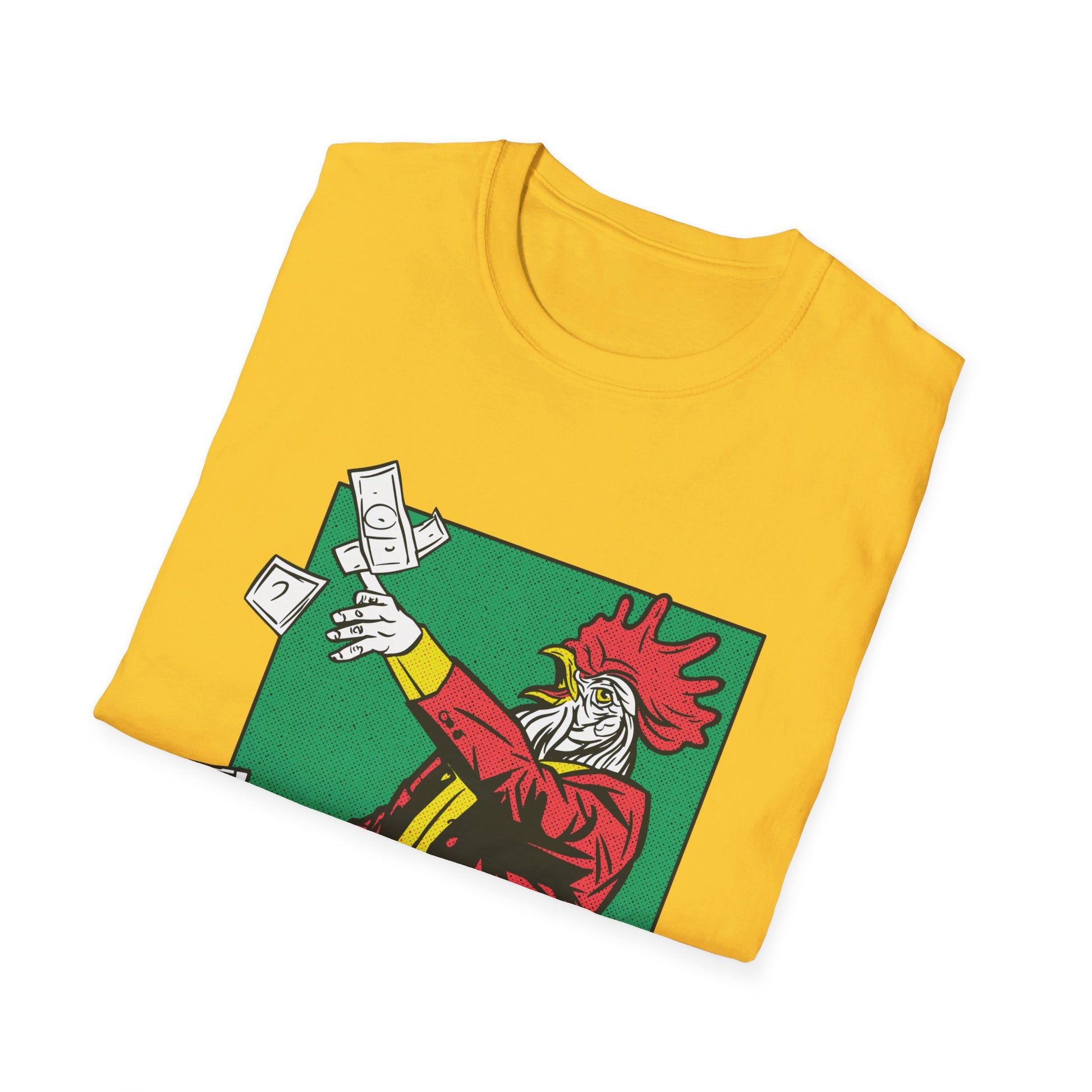 The Rooster - Comic Mafia - Front Design - Premium Bio Unisex T-Shirt - Pure Face Streetwear