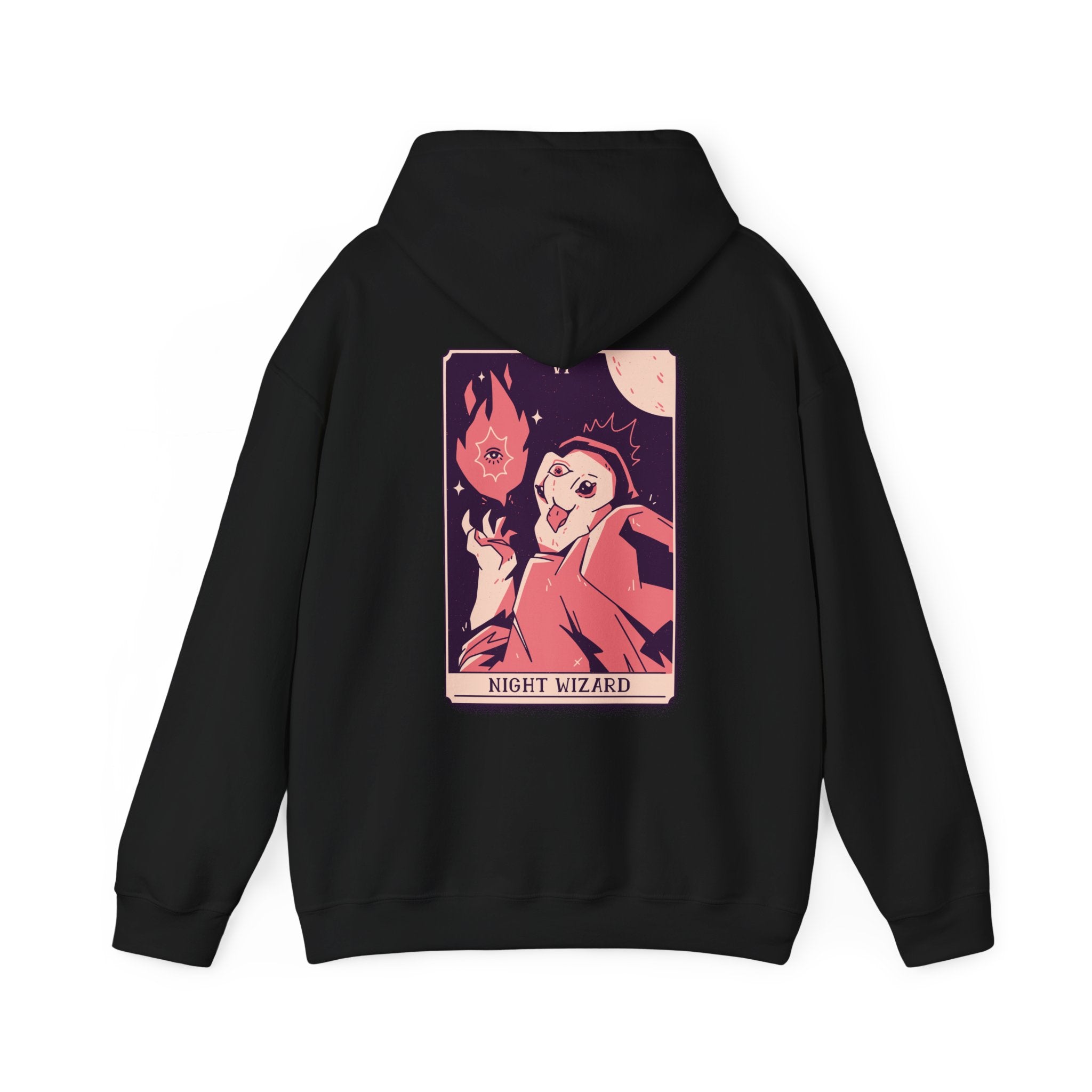 Night Wizard - Magical Tarot Card - Unisex Hoodie