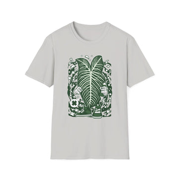 Xanthossoma Lindenii - Cartoon Plants - Front Design - Premium Bio Unisex T-Shirt