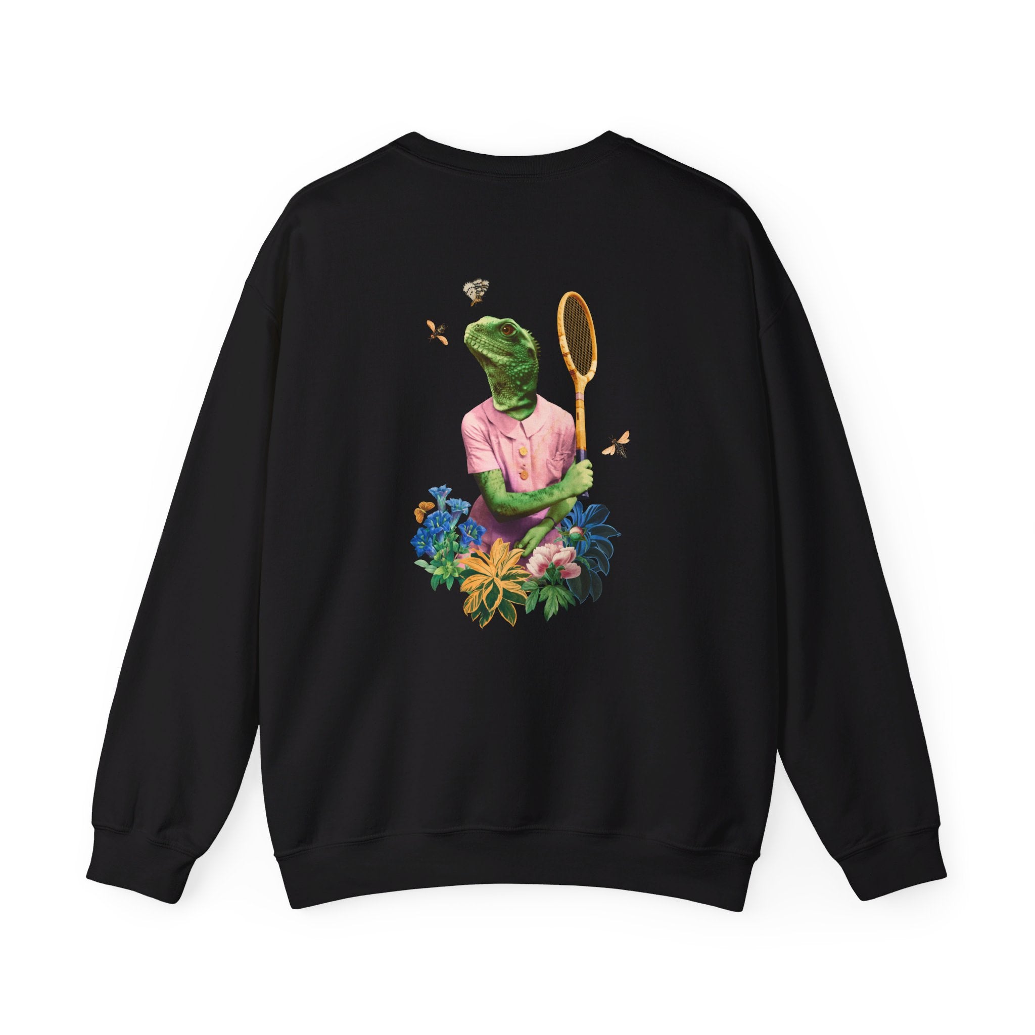 Lizard - Animal Human - Back Design - Premium Unisex Heavy Blend™ Crewneck Sweatshirt