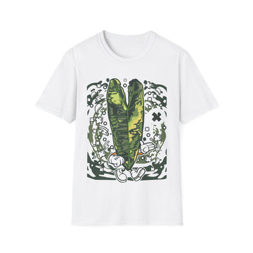 Philodendron Billietiae Variegated - Cartoon Plants - Unisex T-Shirt