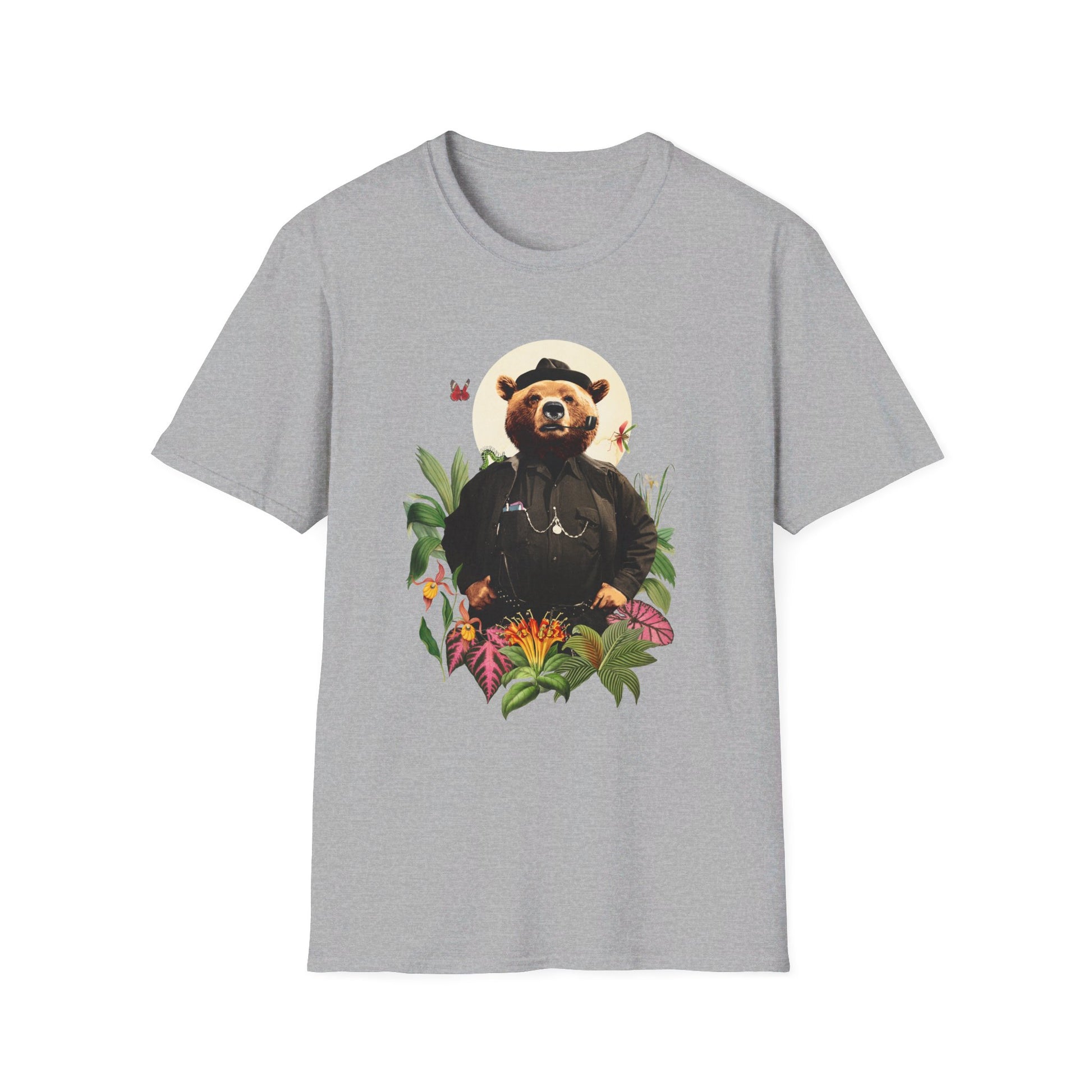 Bear - Animal Human - Front Design - Premium Bio Unisex T-Shirt - Pure Face Streetwear