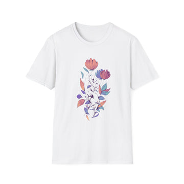 Color Leaves and Hands - Floral Hands - Unisex T-Shirt