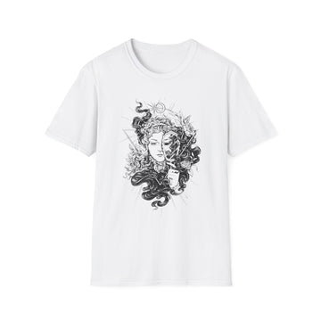 Lady Darkness - Hand Drawn Dark Gothic - Unisex T-Shirt